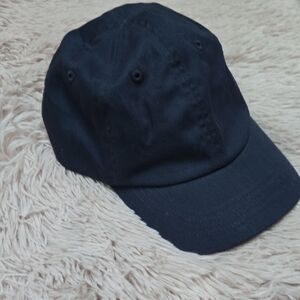 H&M Cotton Children Kids Toddler Sleek Dark Blue Adjuatable Baseball Style Hat